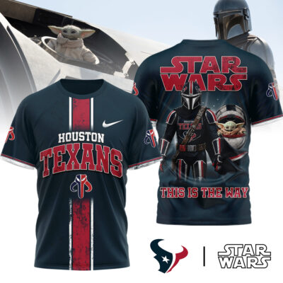 Houston Texans | Premium NFL This Is The Way Star Wars 3D Shirt