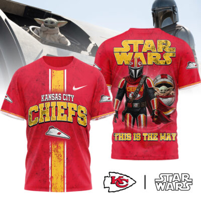 Kansas City Chiefs | Premium NFL This Is The Way Star Wars 3D Shirt - 2XL