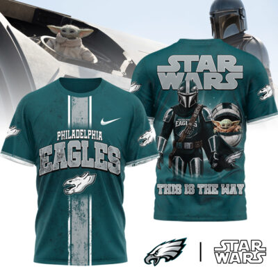 Philadelphia Eagles | Premium NFL This Is The Way Star Wars 3D Shirt