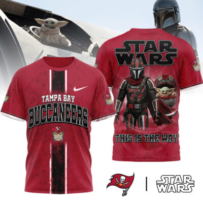 Tampa Bay Buccaneers | Premium NFL This Is The Way Star Wars 3D Shirt - M