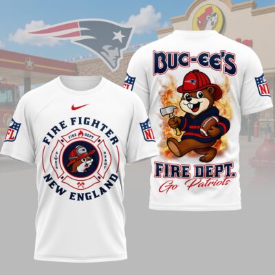 New England Patriots | Premium NFL Firefighter Strong 3D Shirt