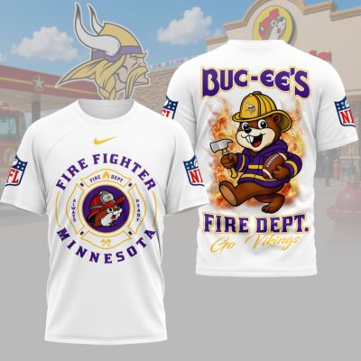 Minnesota Vikings | Premium NFL Firefighter Strong 3D Shirt