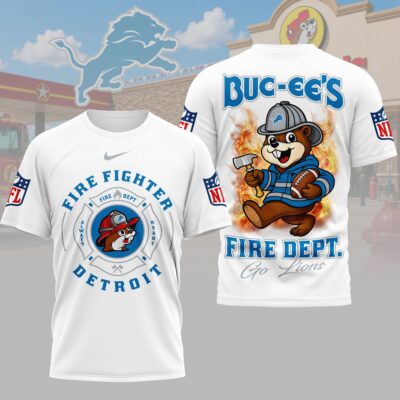 Detroit Lions | Premium NFL Firefighter Strong 3D Shirt
