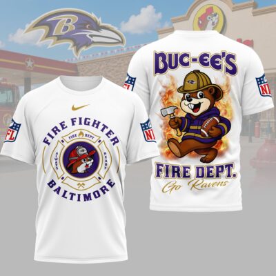 Baltimore Ravens | Premium NFL Firefighter Strong 3D Shirt