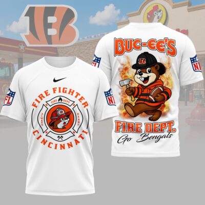 Cincinnati Bengals | Premium NFL Firefighter Strong 3D Shirt