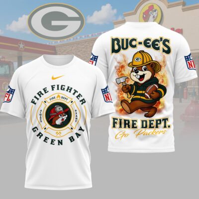 Green Bay Packers | Premium NFL Firefighter Strong 3D Shirt