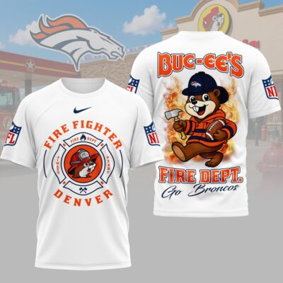 Denver Broncos | Premium NFL Firefighter Strong 3D Shirt