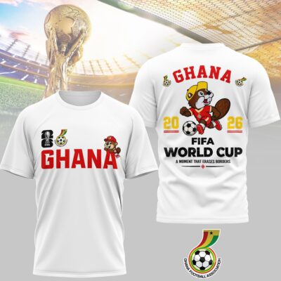 Ghana | Premium WC26 Golden Trophy 3D Shirt NTH1