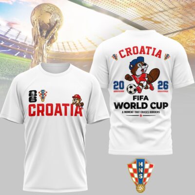 Croatia | Premium WC26 Golden Trophy 3D Shirt NTH1
