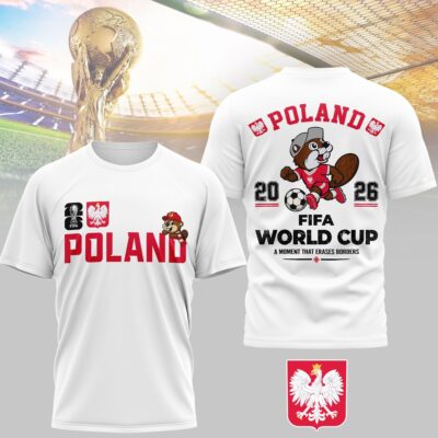 Poland | Premium WC26 Golden Trophy 3D Shirt NTH1