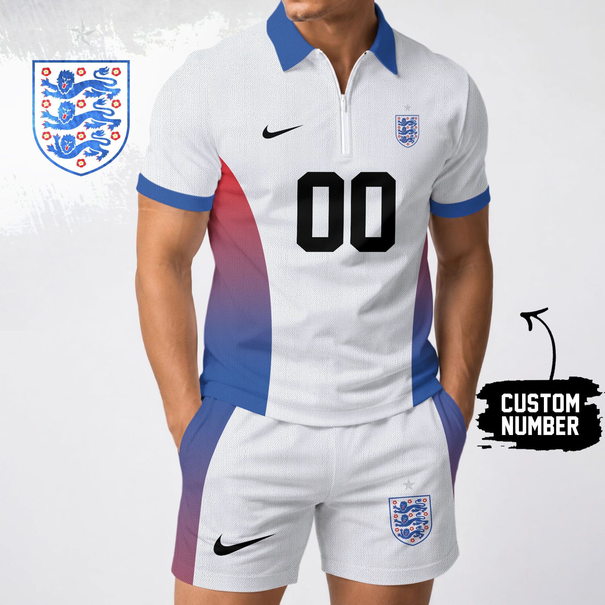 England | Premium WC26 Stadium Vibes Polo Short Set NTH1