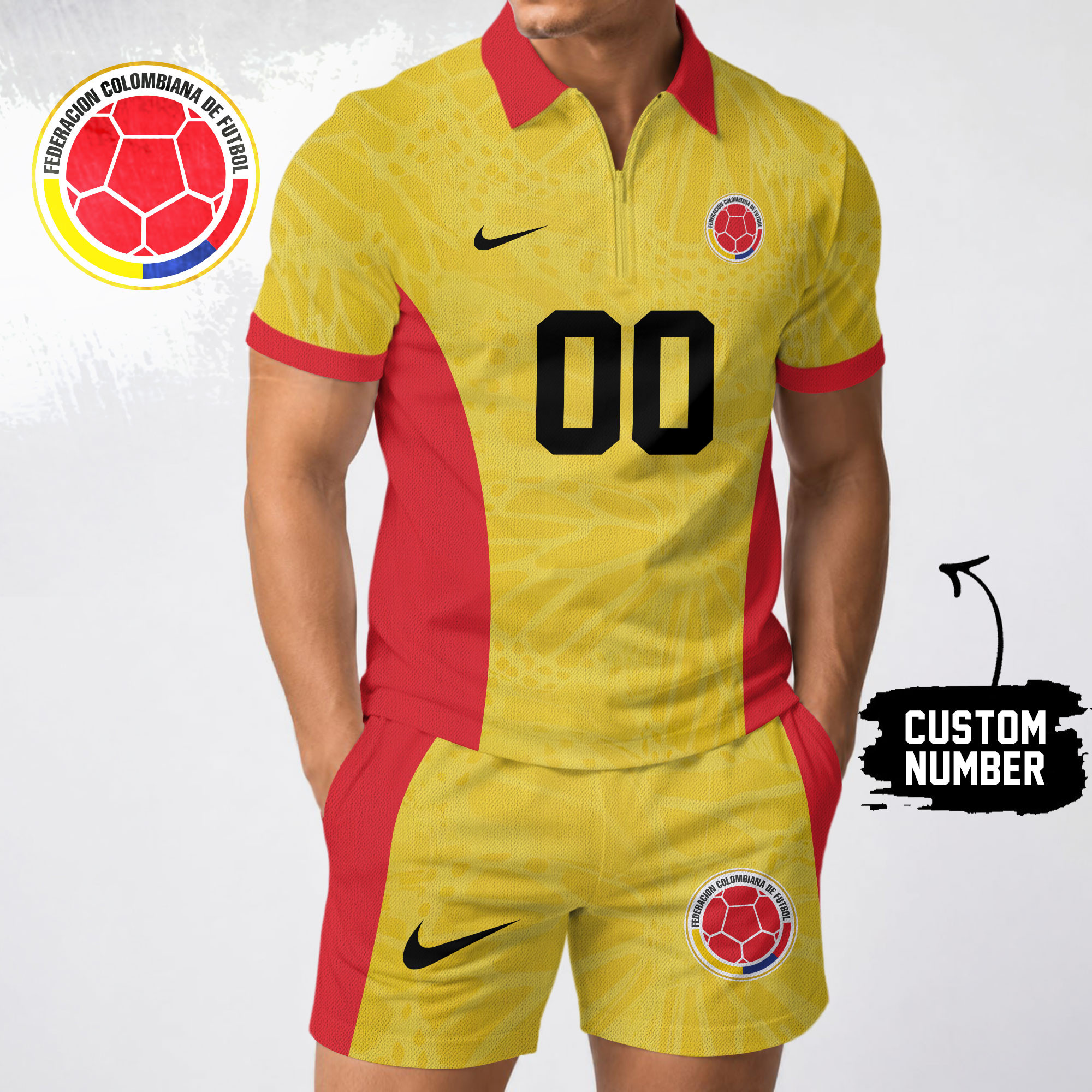 Colombia | Premium WC26 Stadium Vibes Polo Short Set NTH1