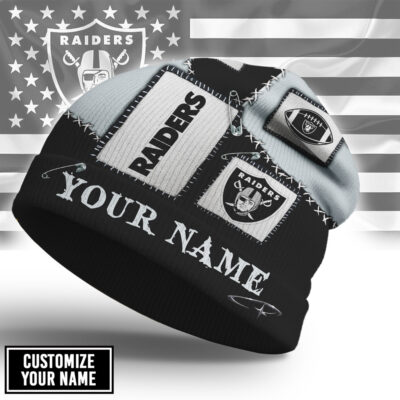 Las Vegas Raiders | Premium NFL Heritage Patch Beanie Hat NTH1