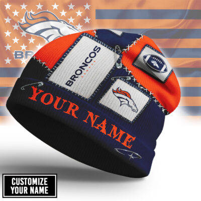 Denver Broncos | Premium NFL Heritage Patch Beanie Hat NTH1