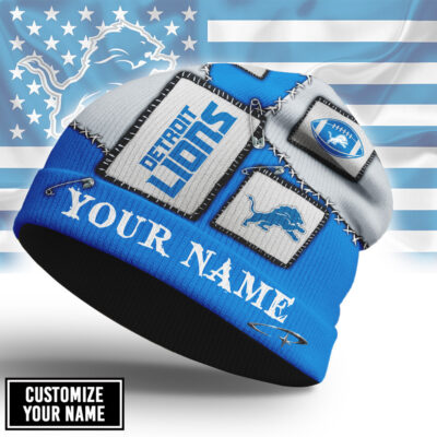 Detroit Lions | Premium NFL Heritage Patch Beanie Hat NTH1