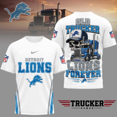 Detroit Lions | Premium NFL Old Trucker Fan 3D Shirt