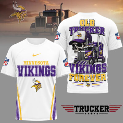Minnesota Vikings | Premium NFL Old Trucker Fan 3D Shirt