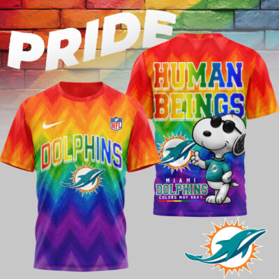 Miami Dolphins | Premium NFL Rainbow Pride 3D Shirt NTH1