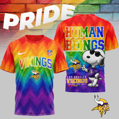 Minnesota Vikings | Premium NFL Rainbow Pride 3D Shirt NTH1