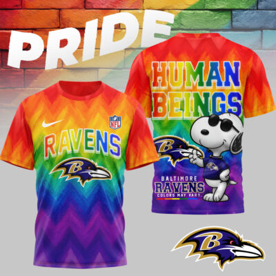 Baltimore Ravens | Premium NFL Rainbow Pride 3D Shirt NTH1
