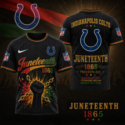 Indianapolis Colts | Premium NFL Juneteenth Freedom Day 3D Shirt - S