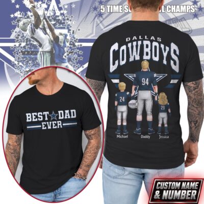 Dallas Cowboys | Premium NFL Best Dad Ever 3D Shirt NTH1