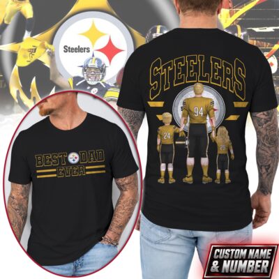 Pittsburgh Steelers | Premium NFL Best Dad Ever 3D Shirt NTH1