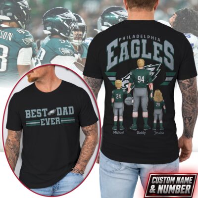Philadelphia Eagles | Premium NFL Best Dad Ever 3D Shirt NTH1