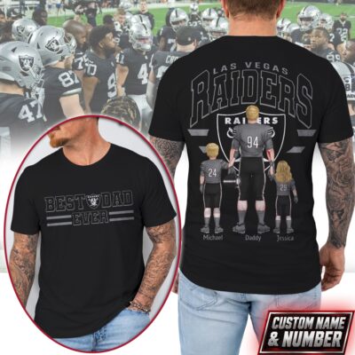 Las Vegas Raiders | Premium NFL Best Dad Ever 3D Shirt NTH1