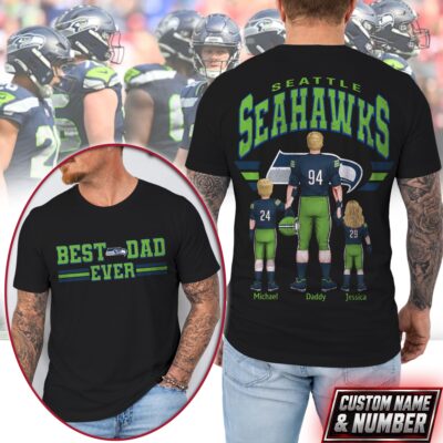 Seattle Seahawks | Premium NFL Best Dad Ever 3D Shirt NTH1