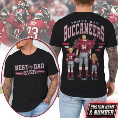 Tampa Bay Buccaneers | Premium NFL Best Dad Ever 3D Shirt NTH1