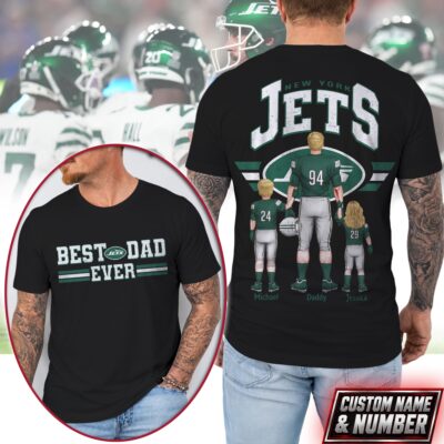 New York Jets | Premium NFL Best Dad Ever 3D Shirt NTH1