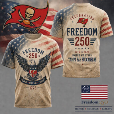 Tampa Bay Buccaneers | Premium NFL Freedom 250 Patriotic 3D Shirt - S