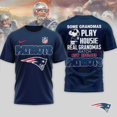 New England Patriots | Premium NFL Fan Grandma Apparel 3D Shirt NTH1