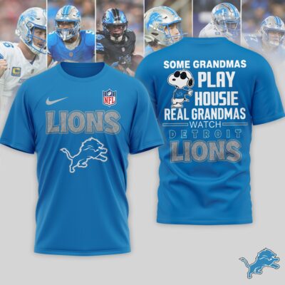 Detroit Lions | Premium NFL Fan Grandma Apparel 3D Shirt NTH1