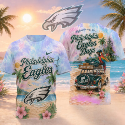 Philadelphia Eagles | Premium NFL Tropical Game Day Paradise 3D T-Shirt