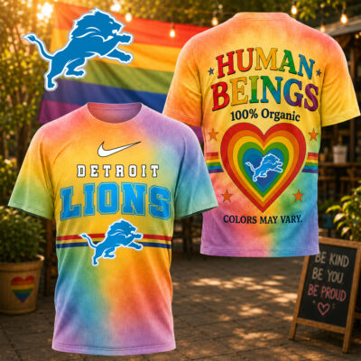 Detroit Lions | Premium NFL Human Being Color May Vary 3D T-Shirt