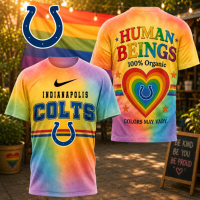 Indianapolis Colts | Premium NFL Human Being Color May Vary 3D T-Shirt - S