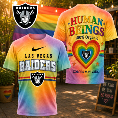 Las Vegas Raiders | Premium NFL Human Being Color May Vary 3D T-Shirt