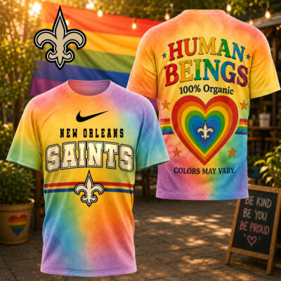 New Orleans Saints | Premium NFL Human Being Color May Vary 3D T-Shirt