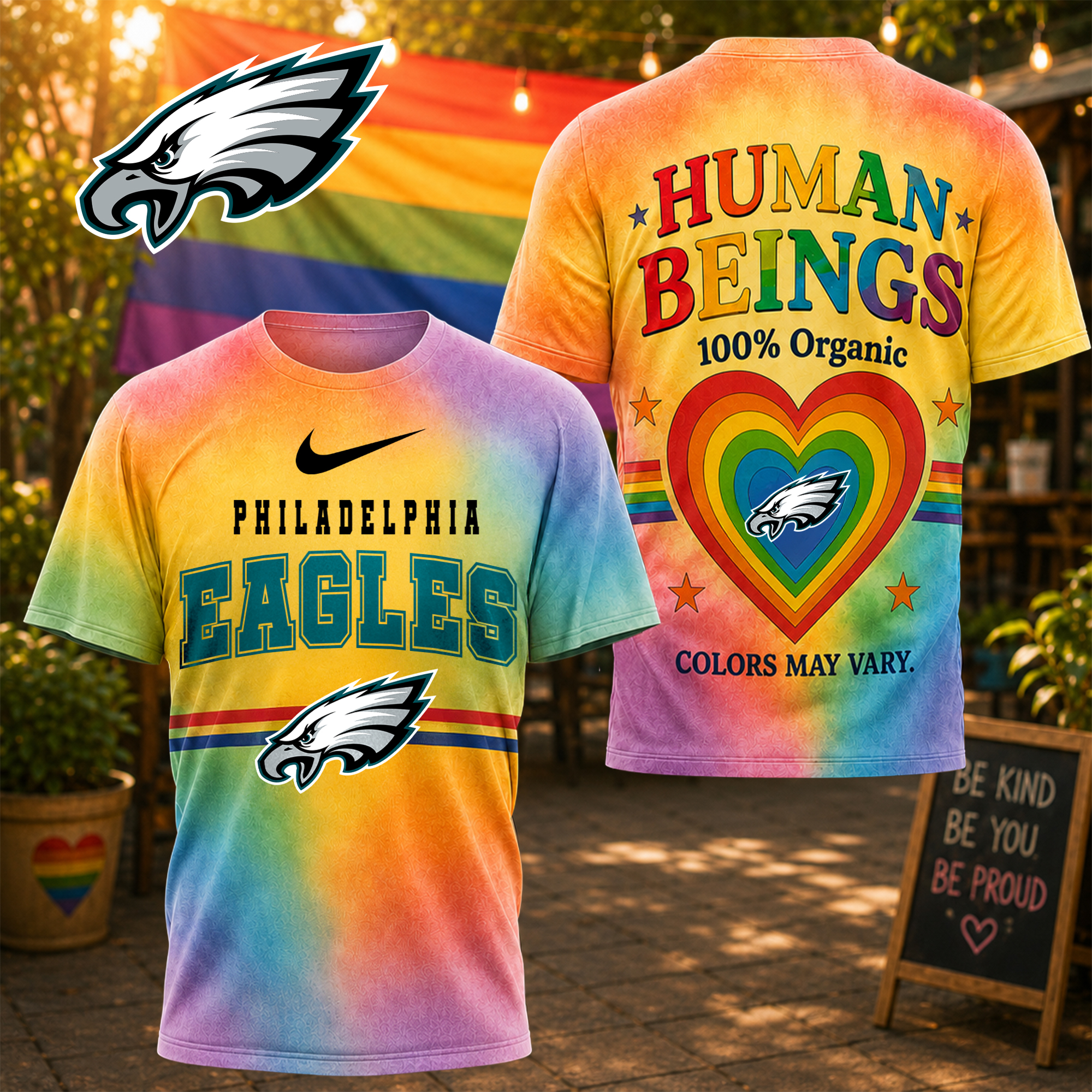 Philadelphia Eagles | Premium NFL Human Being Color May Vary 3D T-Shirt