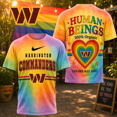 Washington Commanders | Premium NFL Human Being Color May Vary 3D T-Shirt