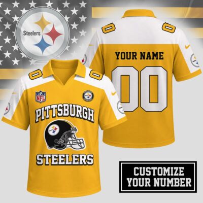 Pittsburgh Steelers | Premium NFL Helmet Graphic Jersey NTH1 - 3XL