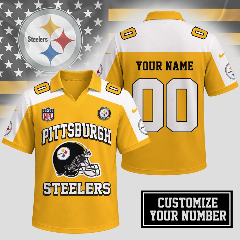 Pittsburgh Steelers | Premium NFL Helmet Graphic Jersey NTH1