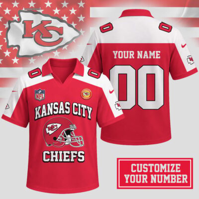 Kansas City Chiefs | Premium NFL Helmet Graphic Jersey NTH1 - 2XL