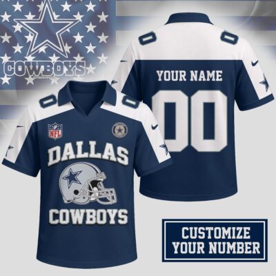 Dallas Cowboys | Premium NFL Helmet Graphic Jersey NTH1