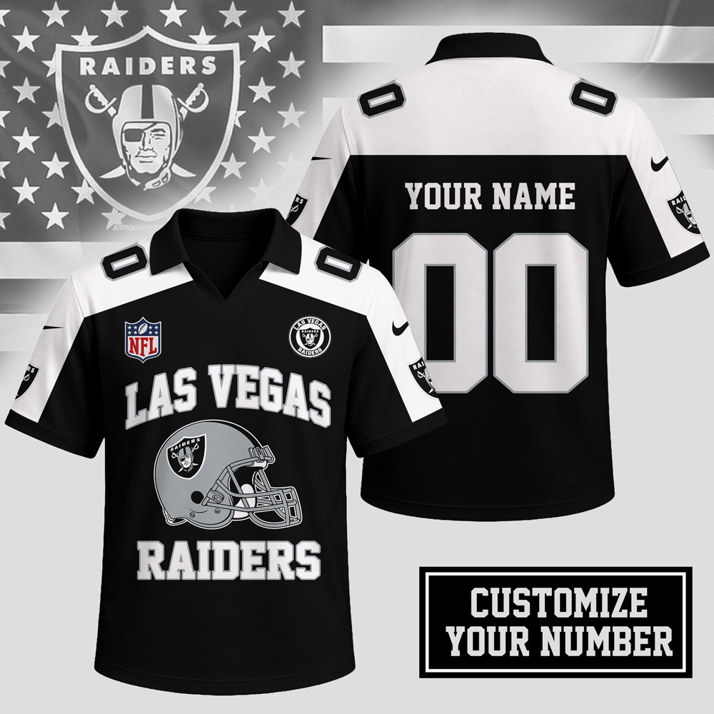 Las Vegas Raiders | Premium NFL Helmet Graphic Jersey NTH1