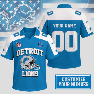 Detroit Lions | Premium NFL Helmet Graphic Jersey NTH1