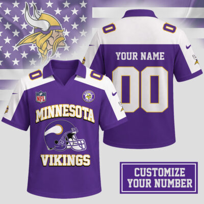 Minnesota Vikings | Premium NFL Helmet Graphic Jersey NTH1 - 3XL