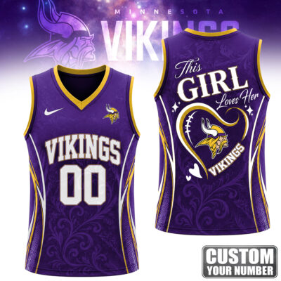 Minnesota Vikings | Premium NFL Womens Game Day Love Tank Top Jersey - S